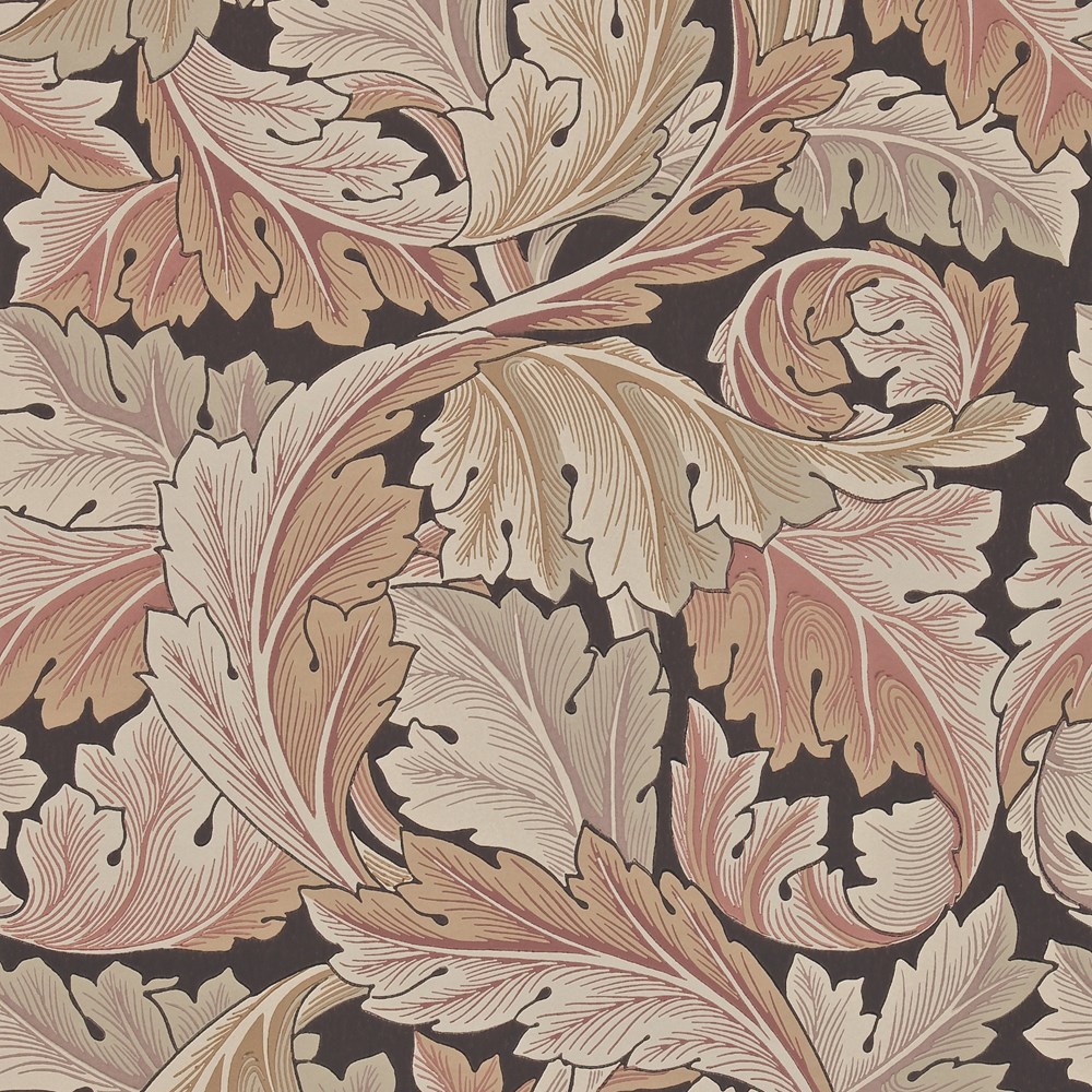 Acanthus Archive II Wallpaper 212551 by Morris & Co in Terracotta Red